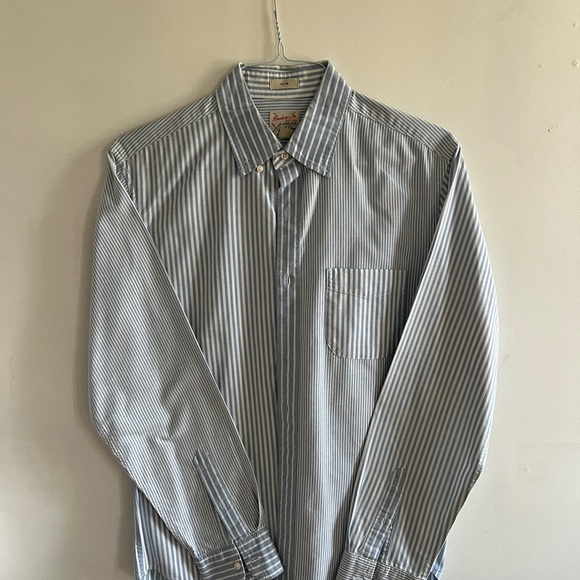 J. Crew Other - J Crew Multi Seersucker Blue Oxford Medium